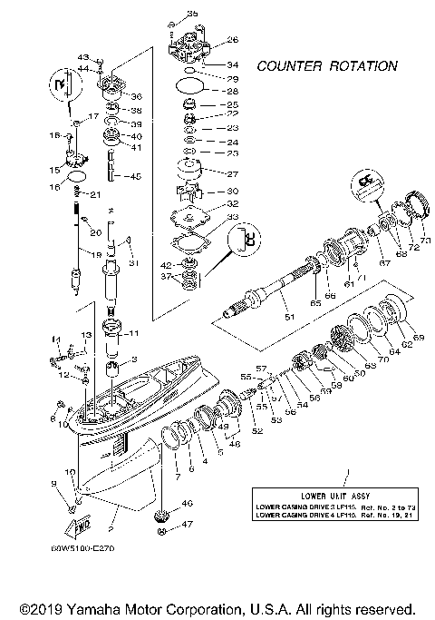 LOWER CASING DRIVE 3 LF115