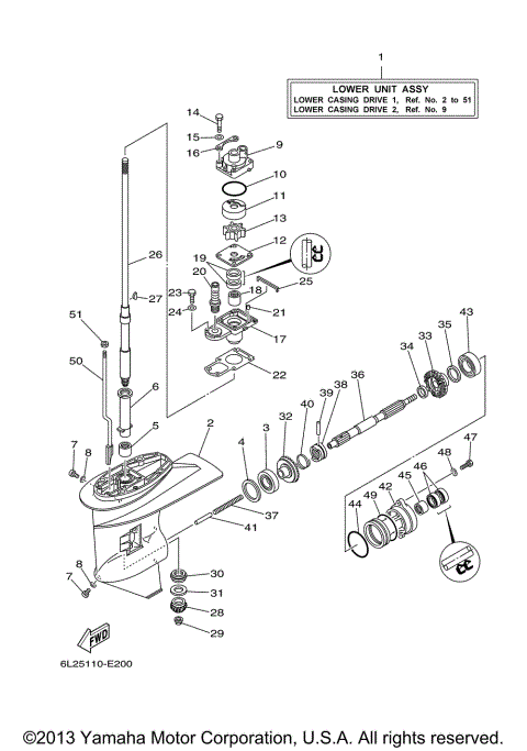 LOWER CASING DRIVE 1