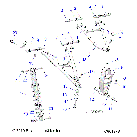 SUSPENSION, CONTROL ARMS and SPINDLE - S24TDB6RSL (C601273)