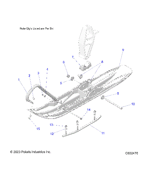 STEERING, SKI ASM., NORTH EDITION - S24CED5TSU (C602476)