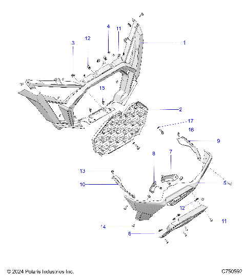 BODY, FRONT BUMPER - Z25S4D92AA/AL/BA/BF/AF/BL (C750592)