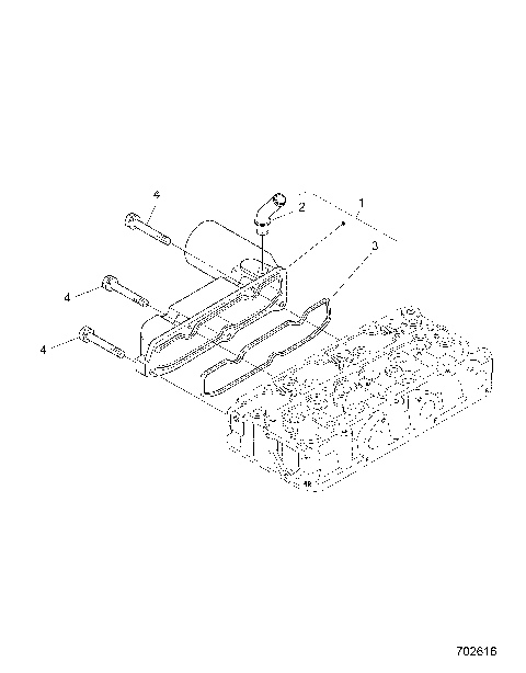 ENGINE, INLET MANIFOLD - D26P4ED4D4 (702616)