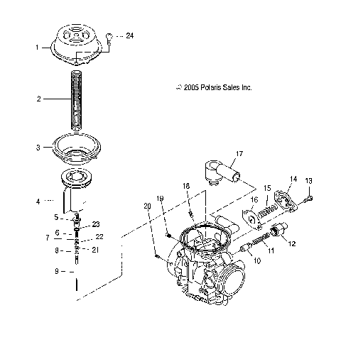 ENGINE, CARBURETOR, UPPER - A07GP50AA/AB (4999201899920189C10)