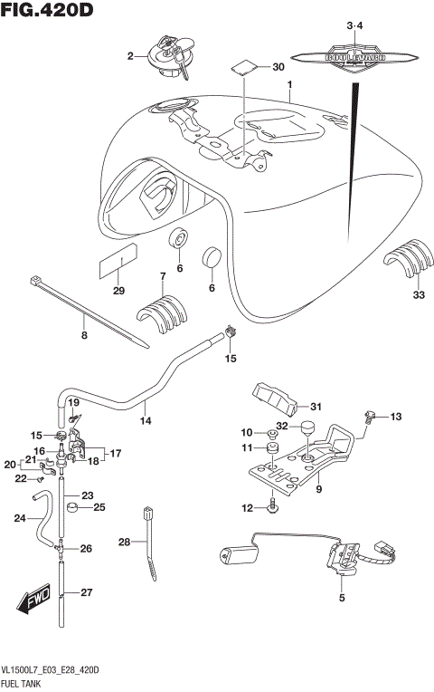 FUEL TANK (VL1500BTL7 E28)