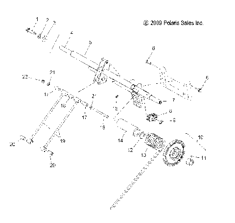 SUSPENSION, TORQUE ARM, REAR - S09PU7ES/EE (49SNOWTORQUEREAR09W)