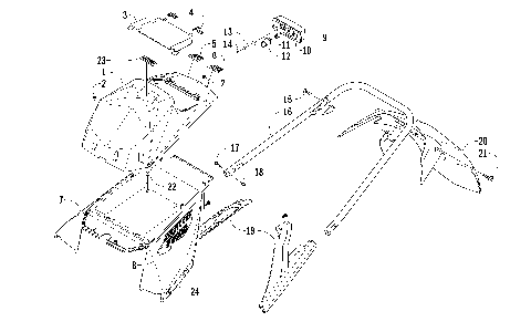 REAR BUMPER, STORAGE BOX, AND TAILLIGHT ASSEMBLY [86739]