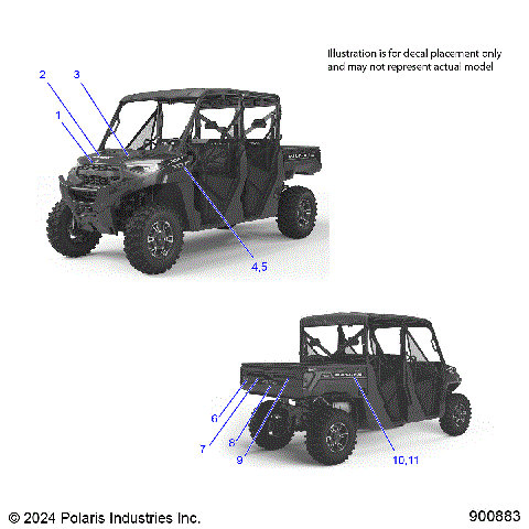 BODY, DECALS, GRAPHIC - R25RSF99AY/AL (900883)