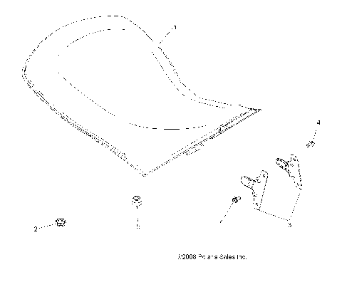 BODY, SEAT - A09ZX85FS/CFS (49ATVSEAT09SPXP550)