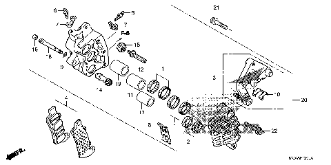 RIGHT FRONT BRAKE CALIPER(2)