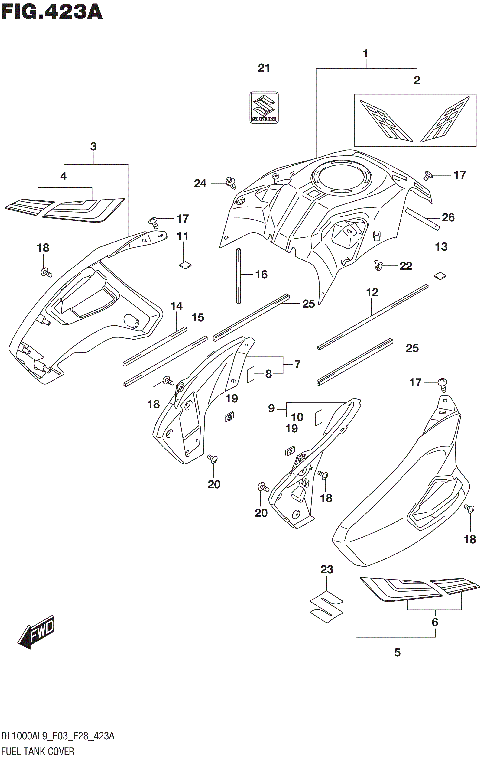 FUEL TANK COVER (DL1000XAL9 E03)