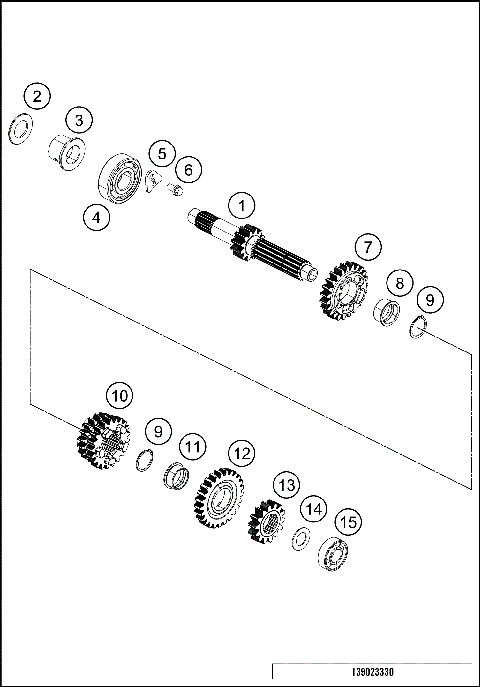 TRANSMISSION I - MAIN SHAFT