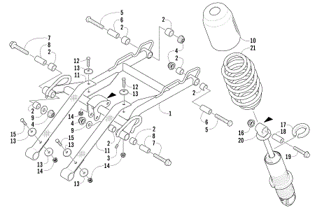 REAR SUSPENSION FRONT ARM ASSEMBLY