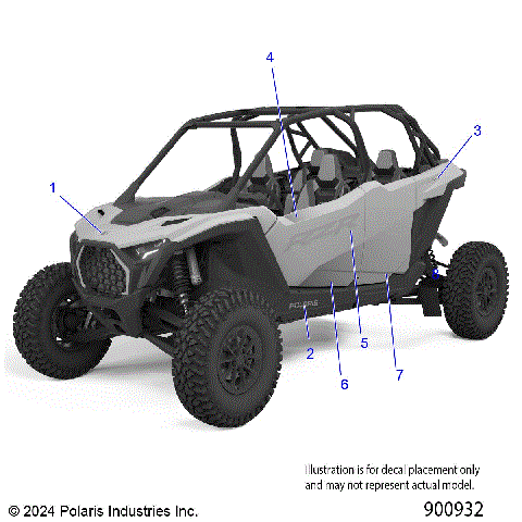 BODY, DECALS GRAPHICS - Z25S4E92A4/B4 (900932)