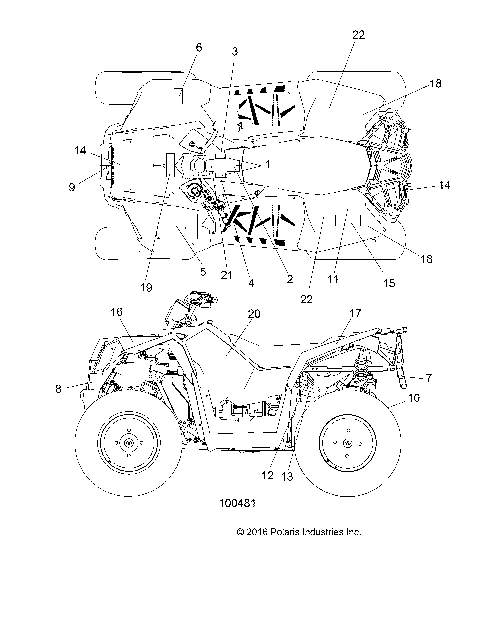 BODY, DECALS - A17SVE95AM [100481]