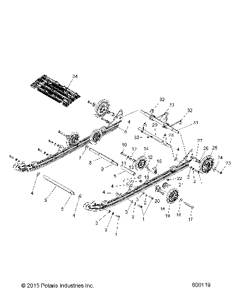 SUSPENSION, REAR - S19SJA5BSL/BEL (600119)
