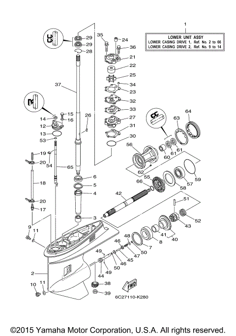 LOWER CASING DRIVE 1