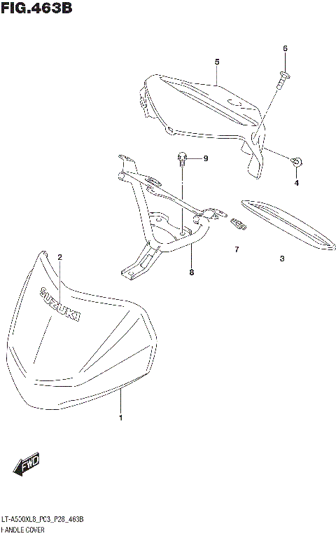 HANDLE COVER (LT-A500XL8 P28)