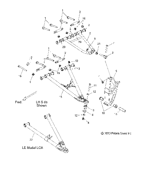 SUSPENSION, CONTROL ARMS and SPINDLE - S15CC6/CK6/CM6 ALL OPTIONS (49SNOWSUSPFRT15RMK)