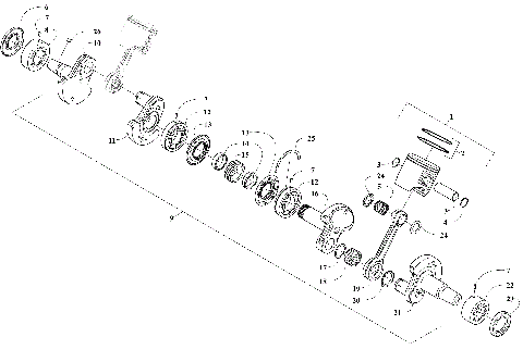 PISTON AND CRANKSHAFT [110899]