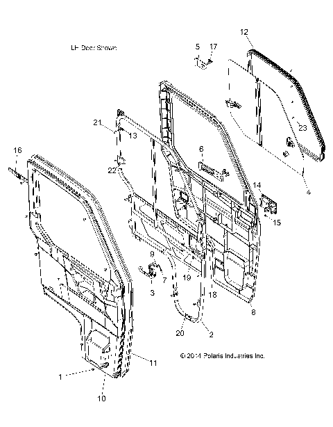 BODY, DOOR, FULL - R16RTU87AS/BS (49RGRDOOR15900XP)