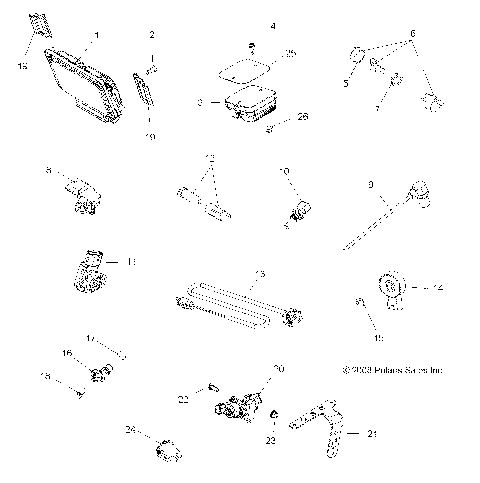 ELECTRICAL, SWITCHES, SENSORS, ECU and CONTROL MODULES - A09ZX85/8X ALL OPTIONS (49ATVSWITCHES09SPEPS850)