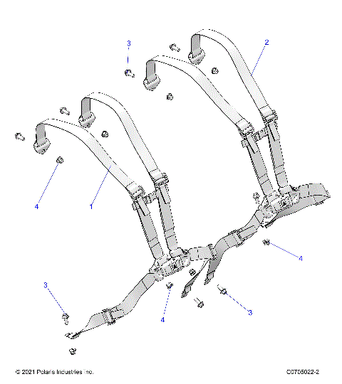 BODY, SEAT BELT MOUNTING REAR - Z24NMF99AR/AM/BR/BM (C0705022-2)