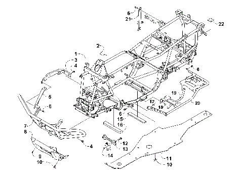FRAME AND RELATED PARTS [97704]