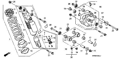 REAR SHOCK ABSORBER