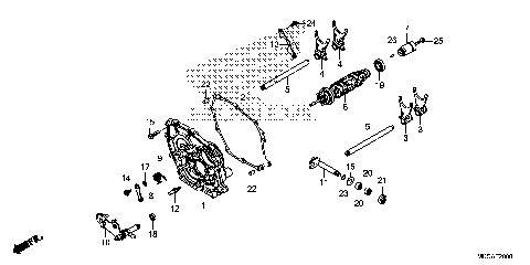 SHIFT DRUM@SHIFT FORK