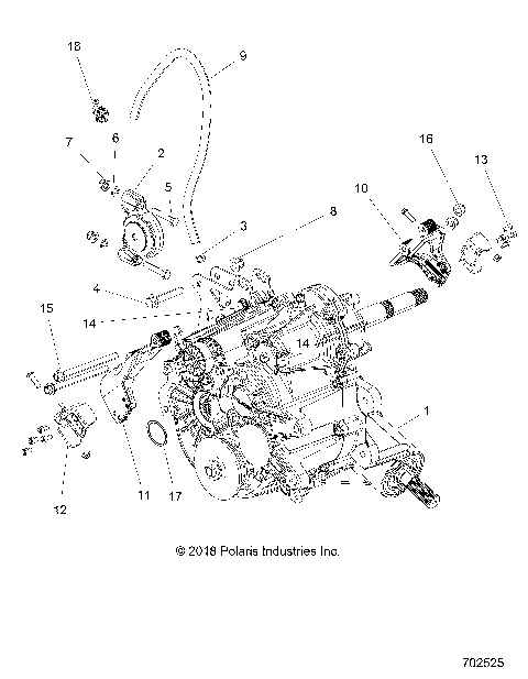 DRIVE TRAIN, MAIN GEARCASE MOUNTING - R19RGE99F2/FF/SC2/SFF/PCF/PFF (702525)