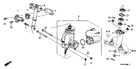 STEERING SHAFT (POWER