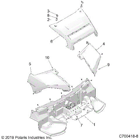 BODY, HOOD - D22P4ED4B4/FD4B4 (C700418-8)