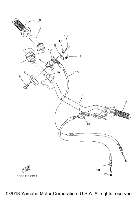 STEERING HANDLE CABLE