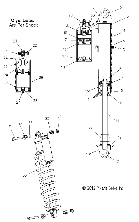 SUSPENSION, SHOCK, IFS - S13MX6JSA/JEA (49SNOWSHOCKIFS7044009)