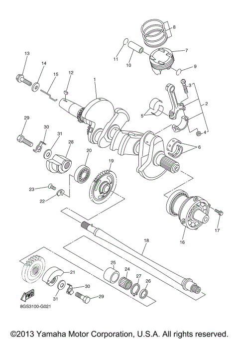 CRANKSHAFT PISTON