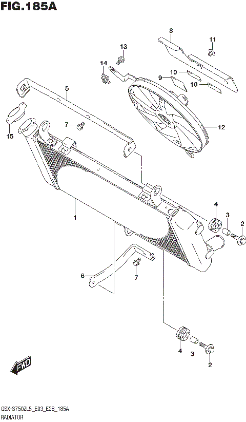 RADIATOR (GSX-S750ZL5 E03)