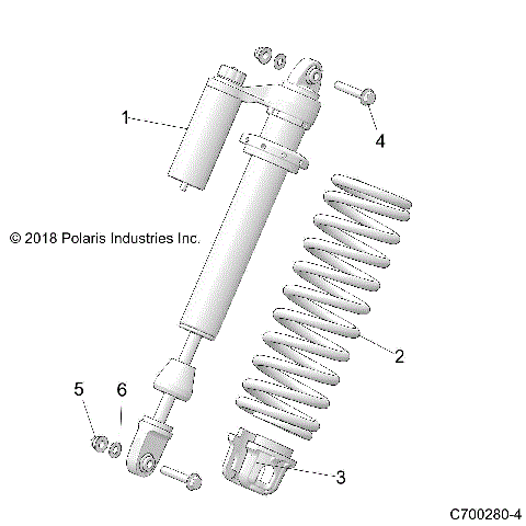 SUSPENSION, FRONT SHOCK MOUNTING - Z21NAR99AN/BN (C700280-4)