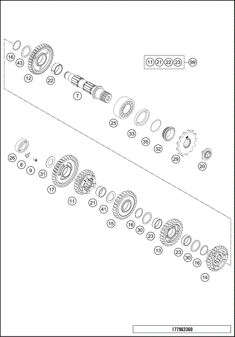 TRANSMISSION II - COUNTERSHAFT