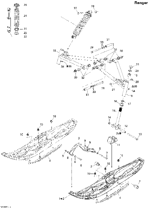 07- Front Suspension And Ski Ranger