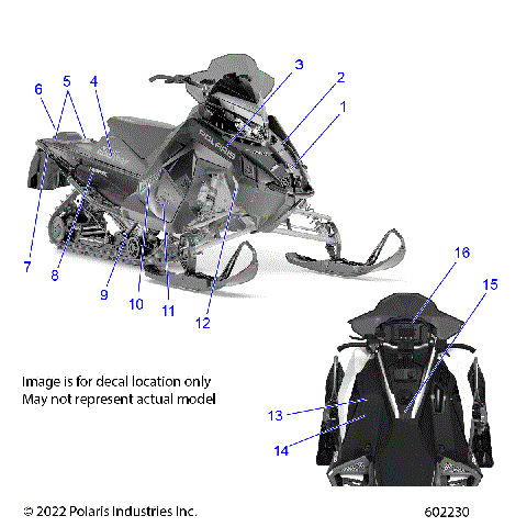 BODY, DECAL, RED SIDE PANEL W/BLACK ACCENT - S23TDL6KSA (602230)