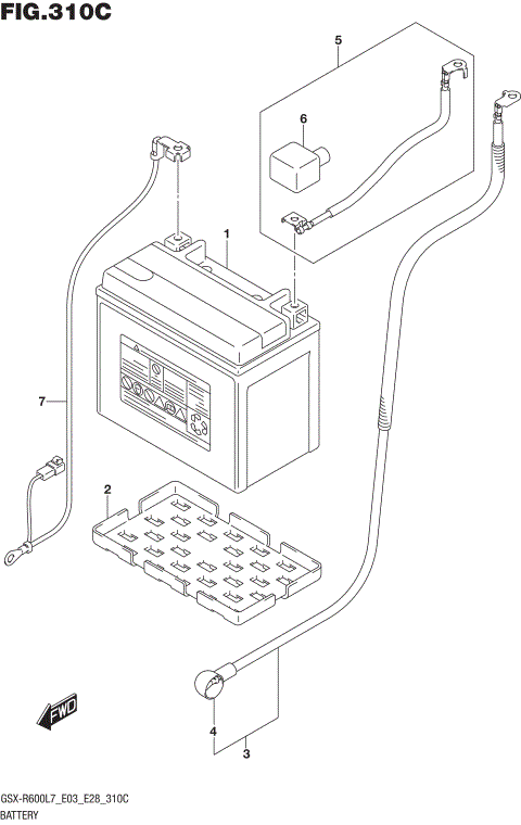 BATTERY (GSX-R600L7 E33)