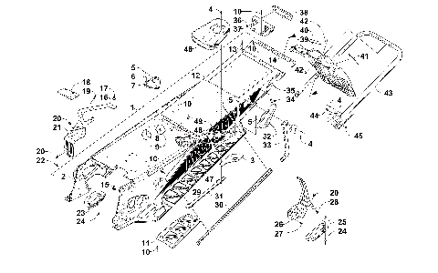 TUNNEL, REAR BUMPER, AND SNOWFLAP ASSEMBLY [101343]