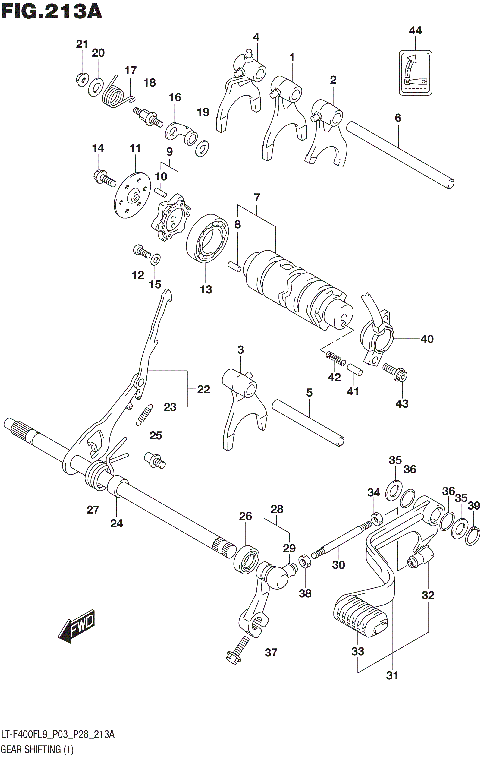 GEAR SHIFTING (1) (LT-F400FL9 P03)