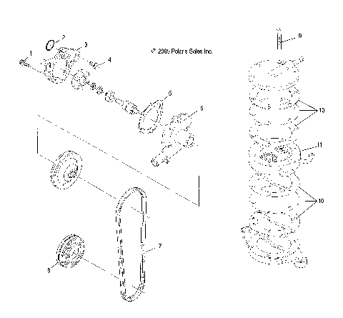 ENGINE, WATER PUMP/FUEL PUMP - S07SU4BS/BE (4997559755C09)
