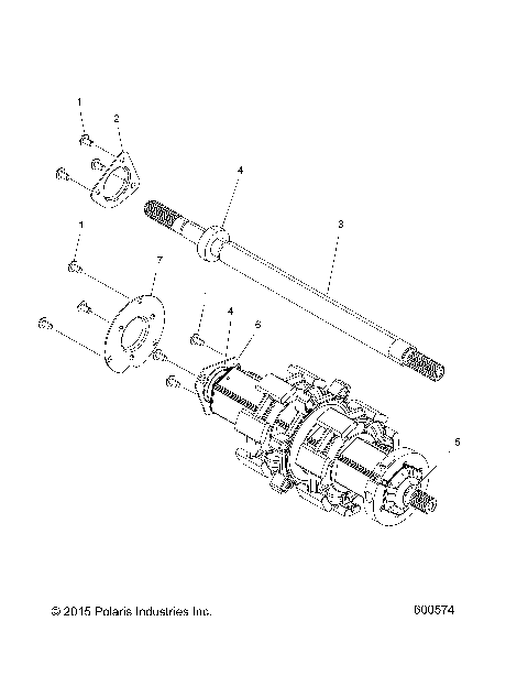 DRIVE TRAIN, JACKSHAFT and DRIVESHAFT - S17EFK6 ALL OPTIONS (600574)