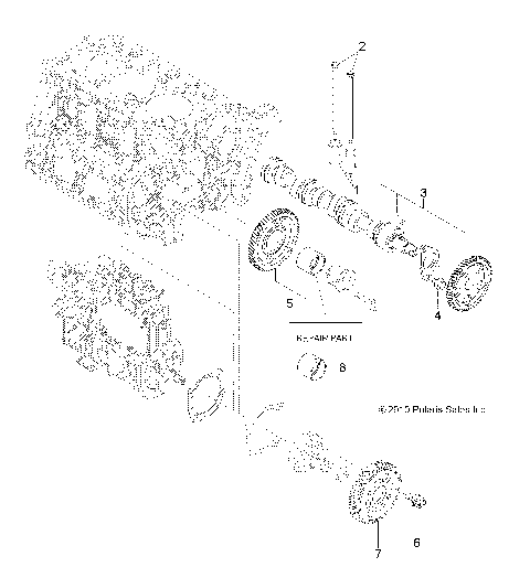ENGINE, CAMSHAFT and DRIVING GEAR - R14WH9EMD (49RGRCAMSHAFT11DCREW)