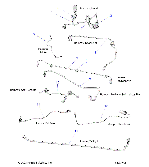 ELECTRICAL, HARNESS, HOOD, JUMPERS, MISC. - S25AJE6RSN/6RSP (C602743)