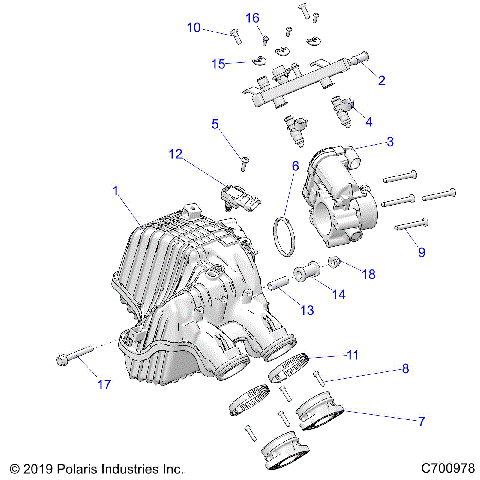 ENGINE, INTAKE and THROTTLE BODY - Z20ASS99C2/CH/FH (C700978)