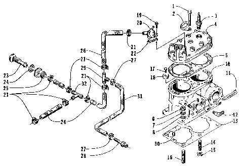 CYLINDER ASSEMBLY (SERIAL # ARJ2546L495 AND UP) [72647]