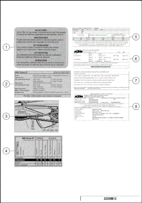 TECHNIC INFORMATION STICKER